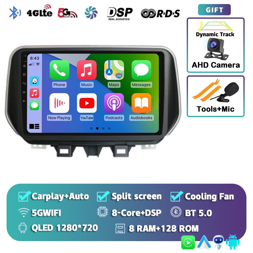 Android 14 Carplay Auto 4G+WIFI Car Radio For Hyundai Tucson IX35 2018 2019 2020 Multimedia Video Player Navigation GPS Stereo