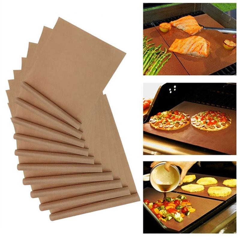 5/10Pcs Nonstick Baking Paper Reusable Oven Pastry Baking Mat Heat Resistant Easy Clean BBQ Grill Baking Sheet Macarons Oilpaper