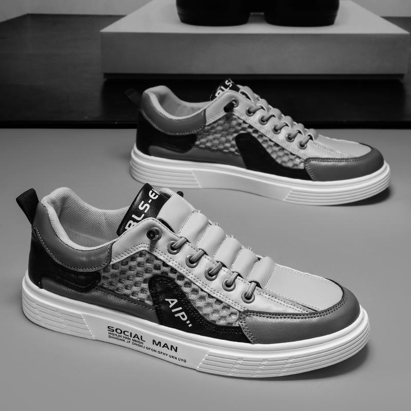 

Маленькие белые туфли мужские универсальные летние сетчатые мужские туфли 2024 новая тенденция корейская версия повседневные спортивные нескользящие и износостойкие кеды 44