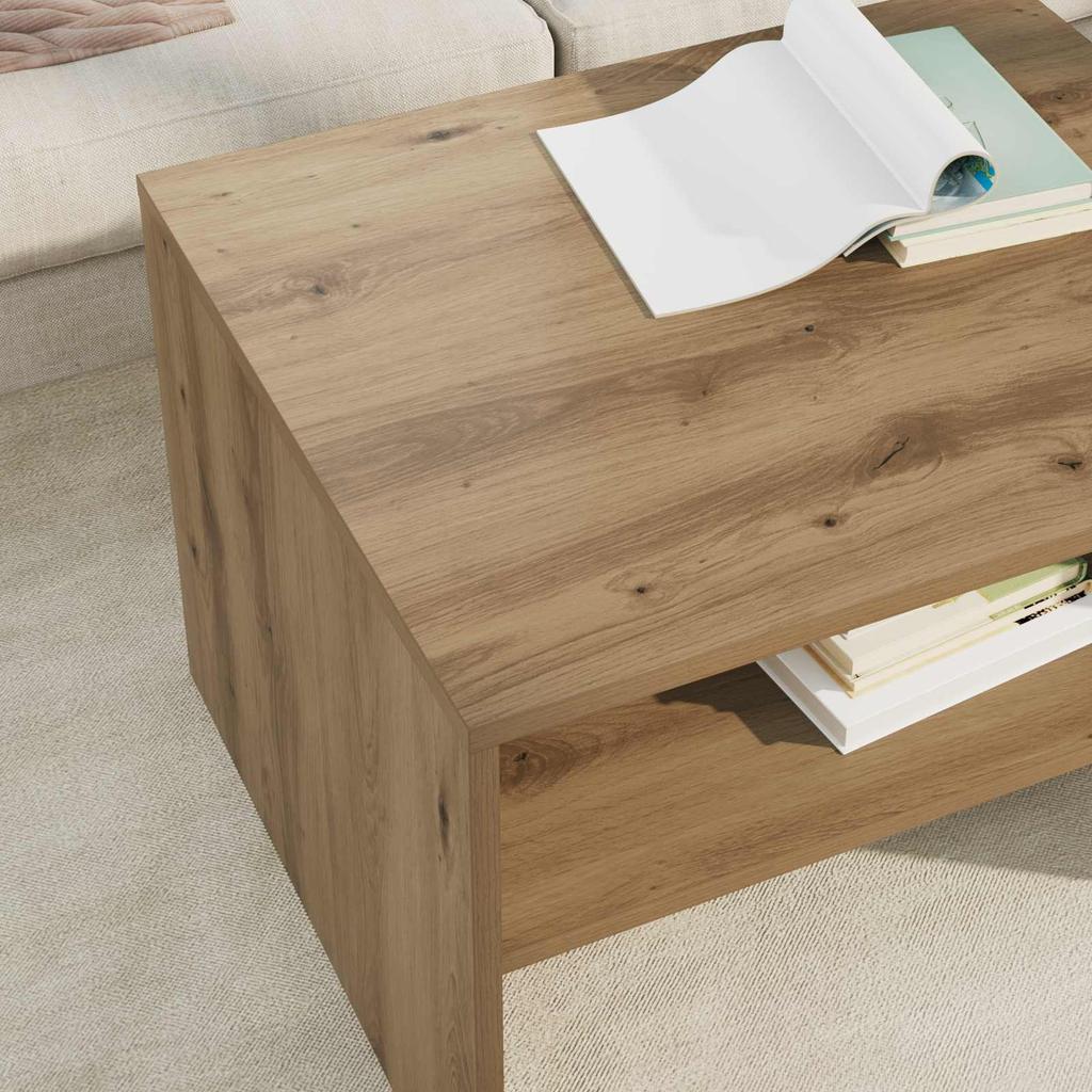 Coffee Table Artisan Oak 60 x 50 x 40 cm Engineered Wood
