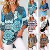 Women's Fashion Casual Short Sleeve V Neck Blouses & Shirts
