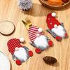 New Christmas Decoration Faceless Old Man Knife and Fork Set Santa Claus Knife and Fork Bag Christmas Table Decoration Ornaments