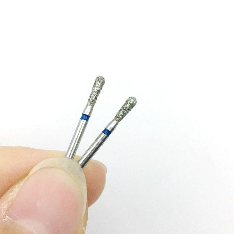 Fraises dentaires diamantées, 10 pièces, fraises dentaires pour pièce à main à grande vitesse, diamètre de poignée 1.6mm, outils de dentiste EX-20