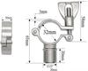 1/2" BSP Male X Fit 1/2" 3/4" 1" -12" Inch 12.7-305mm Tube OD 304 Stainless Steel Pipe Support Clamp Hanger Bracket Sanitary