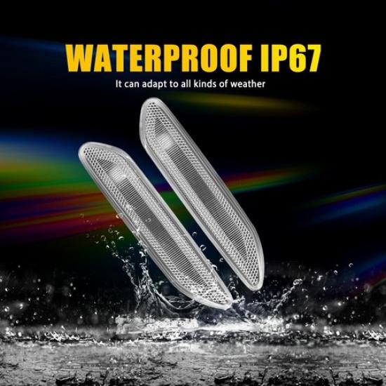 For 2011-16 MINI Cooper R60 R61 Countryman Clear Front Side Marker Light Housing