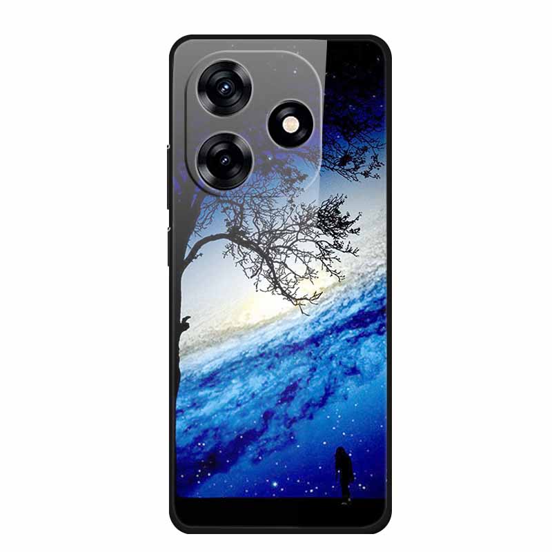 Glass Back Cover For Honor X5c Plus Case Coque Hard Tempered Glass Case For Honor Play 10A X5c Plus Phone Case Cover Soft Bumper