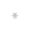Exquisite Snowflake Zirconia Ear Cuff - No Piercing Required, Super Shiny Design for a Wintery Luxurious Look