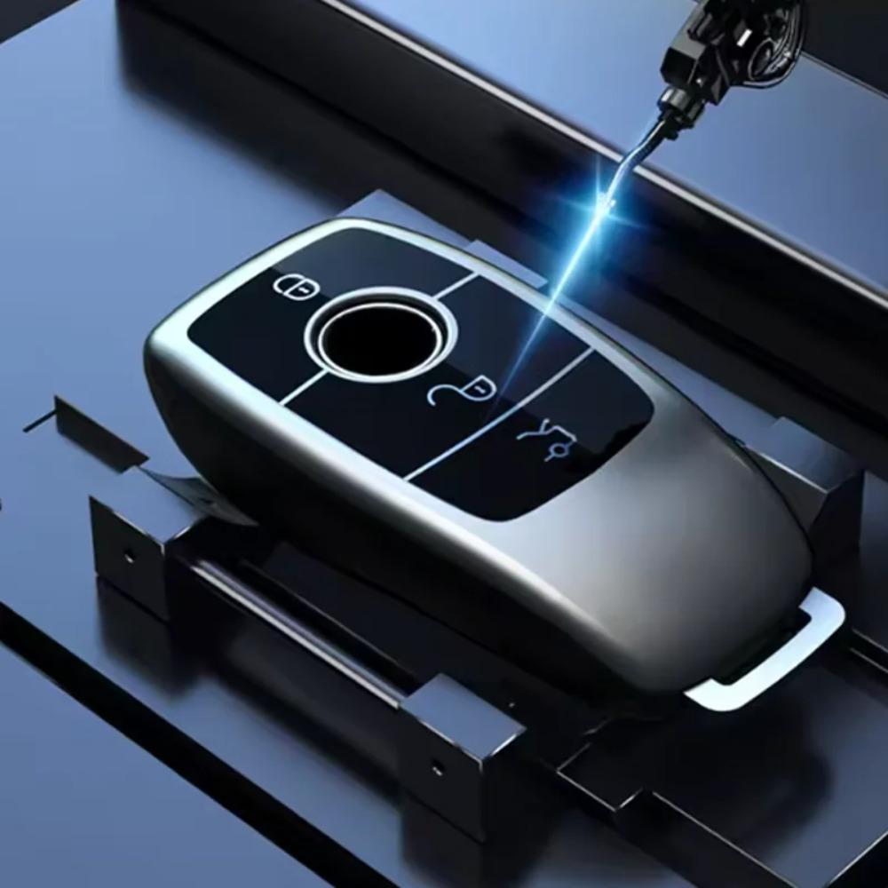 Titanium Gray for Mercedes Benz E C S GLC Class E200 E400 E63 W213 S550 S560 C260 Smart Remote Car Key Case Cover Accessories