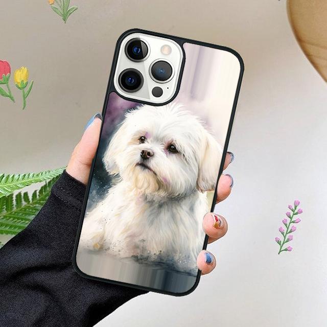 Cartoon Maltese Dog Phone Case For iPhone 17 Air 15 16 16e 11 12 13 14 Pro Max Cover For iPhone 17 Air Max Plus coque Fundas