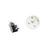 Resin Statue Model Ornament And Modern Wall Clock Decorative Prop for Cabinets Friends Bar Family
