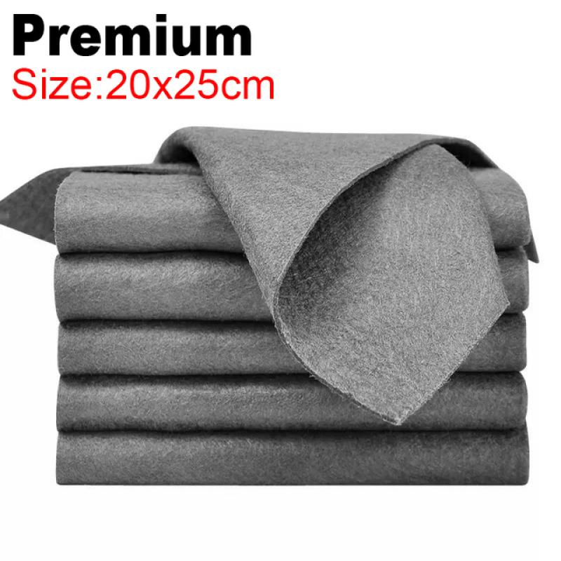 

Новая волшебная ткань, утолщенные чистящие салфетки без следов, многоразовые тряпки из микрофибры для окон автомобиля, полотенца, бытовые чистящие средства Thickened20x25cm серый