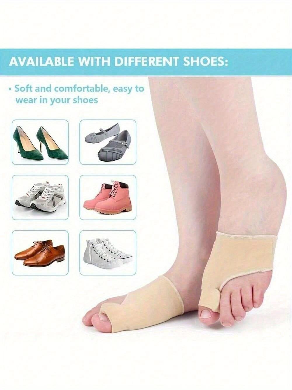 

Напальчник для большого пальца ноги, вставка для захвата и гелевая подушечка, носки-разделители пальцев половинной длины, инструмент для ухода за ногами, подходит для женщин и мужчин абрикосовый