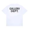 T-shirt a maniche corte in puro cotone con stampa di lettere Gallery Dept Streetwear Americano Top a maniche larghe a mezza manica per bambini