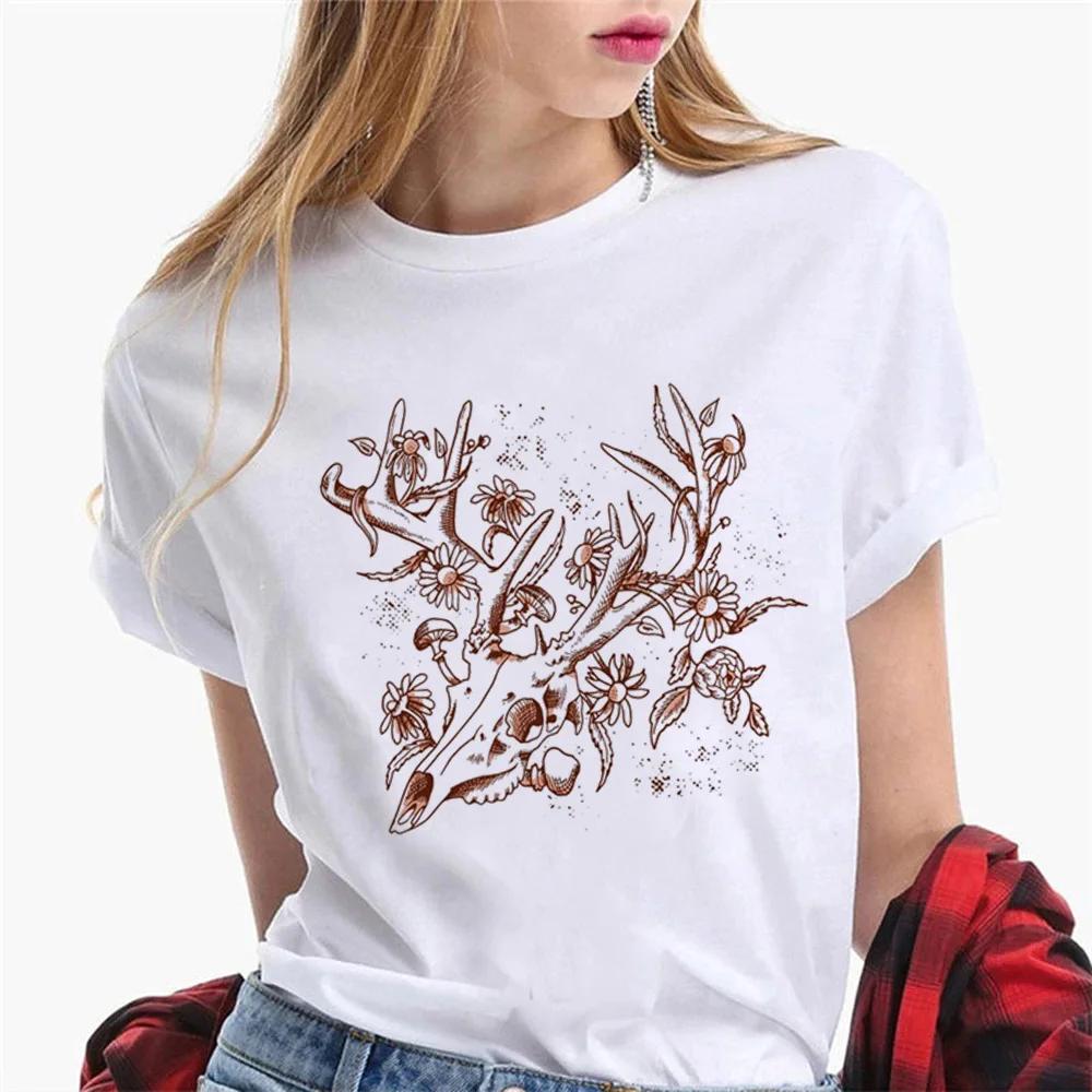 

T-shirts Girl Harajuku Clothes Goblincore T Shirt Women Graphic Designer Aesthetic Clothes 3XL