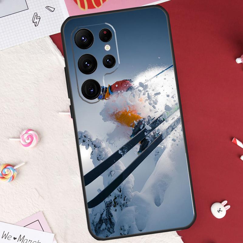 Ski Neige Snowboard Case For Samsung Galaxy S26 Ultra S20 S21 S22 S23 S24 S25 Ultra S10 Plus S25 FE Cover Shell
