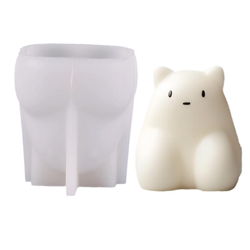 DIY Cartoon Dog Rabbit Jelly Mold Silicone Mousse Cake Pudding Custard Making Tool