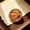 Vintage Van Gogh Oil Painting Brooches Artistic Suit Coat Pins Men Women