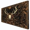 Floral Deer Skull MTG&TCG Tabletop Game Mat Magic Party Playmat Durable Rubber for Games 35X60cm Mouse Pad PC Offices Desk Mats