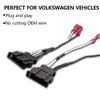 4PCs Door Speaker Wiring Harness Adapter for VW Beetle Golf Passat - Vehicle Audio Replacement Accessory