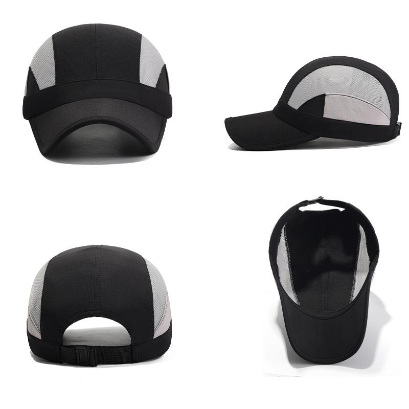 Summer Quick-Dry Baseball Cap Brim Spliced Net Cap Outdoor Sports Sun Hat Cap