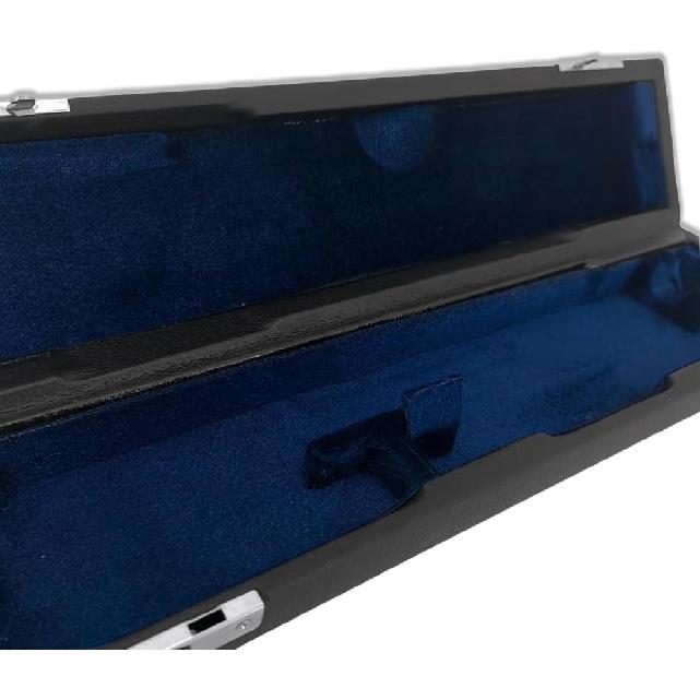 16 Hole Flute Case Hard Shell C Foot Leather Protective Box with Soft Interior - Convenient & Durable for Beginner Students