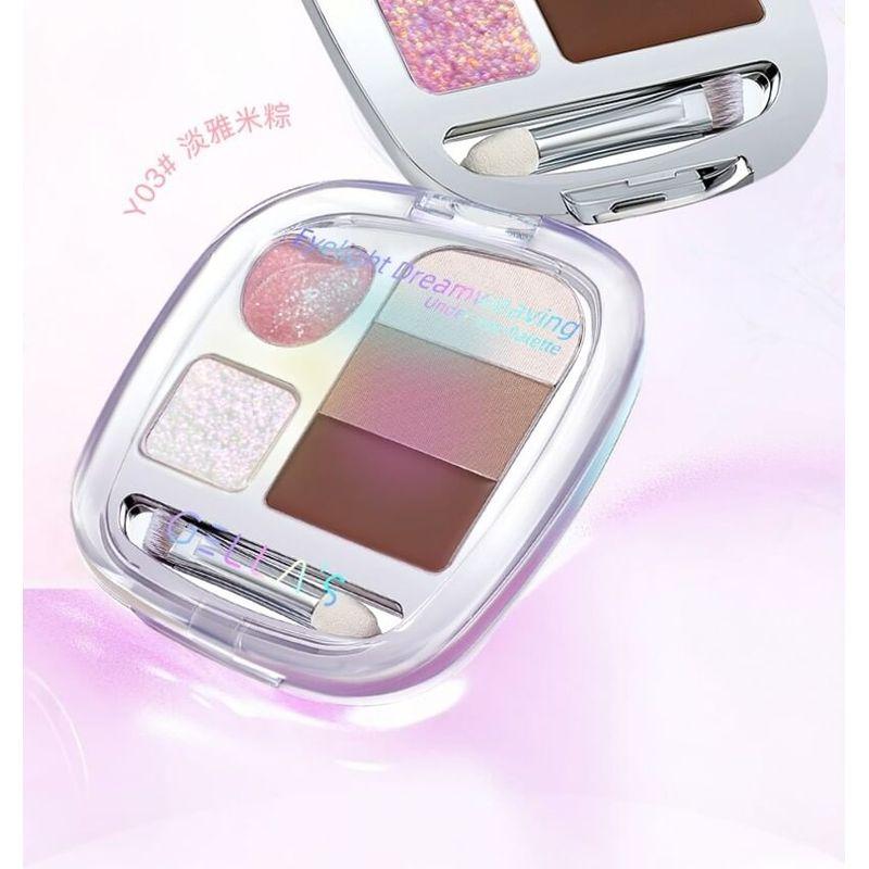 GELLA'S - Eyelight Dreamweaving Under-Eye Palette - Y02#Strawberry Puff