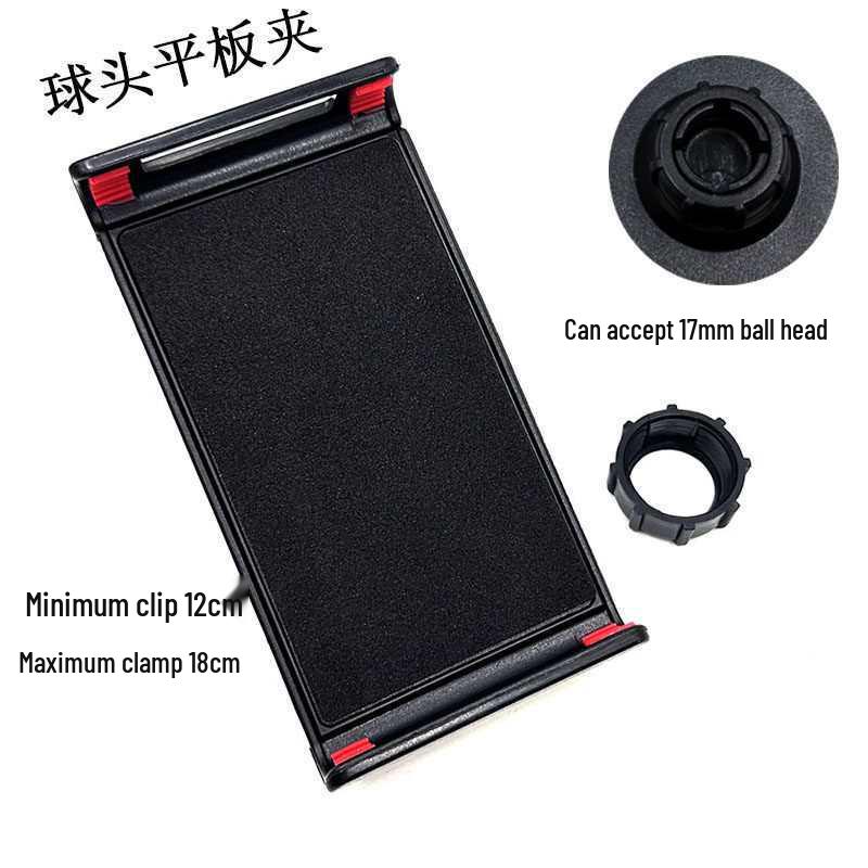 Universal Metal Claw Head Stand with Tablet and Phone Clip & Hose Adapter
