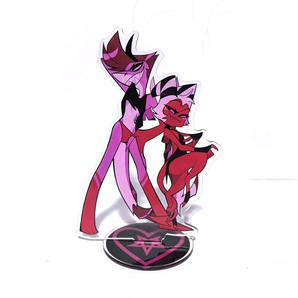 Helluva Boss Figures Acrylic Stand Fashion Anime Action Figure Accessories Collection Toys Desktop Ornaments Kids Gift Poseable Articulated Scale