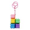 Unzip Mini Macaron Keychain: Creative Finger Press Decompression Keyboard Pendant Toy.