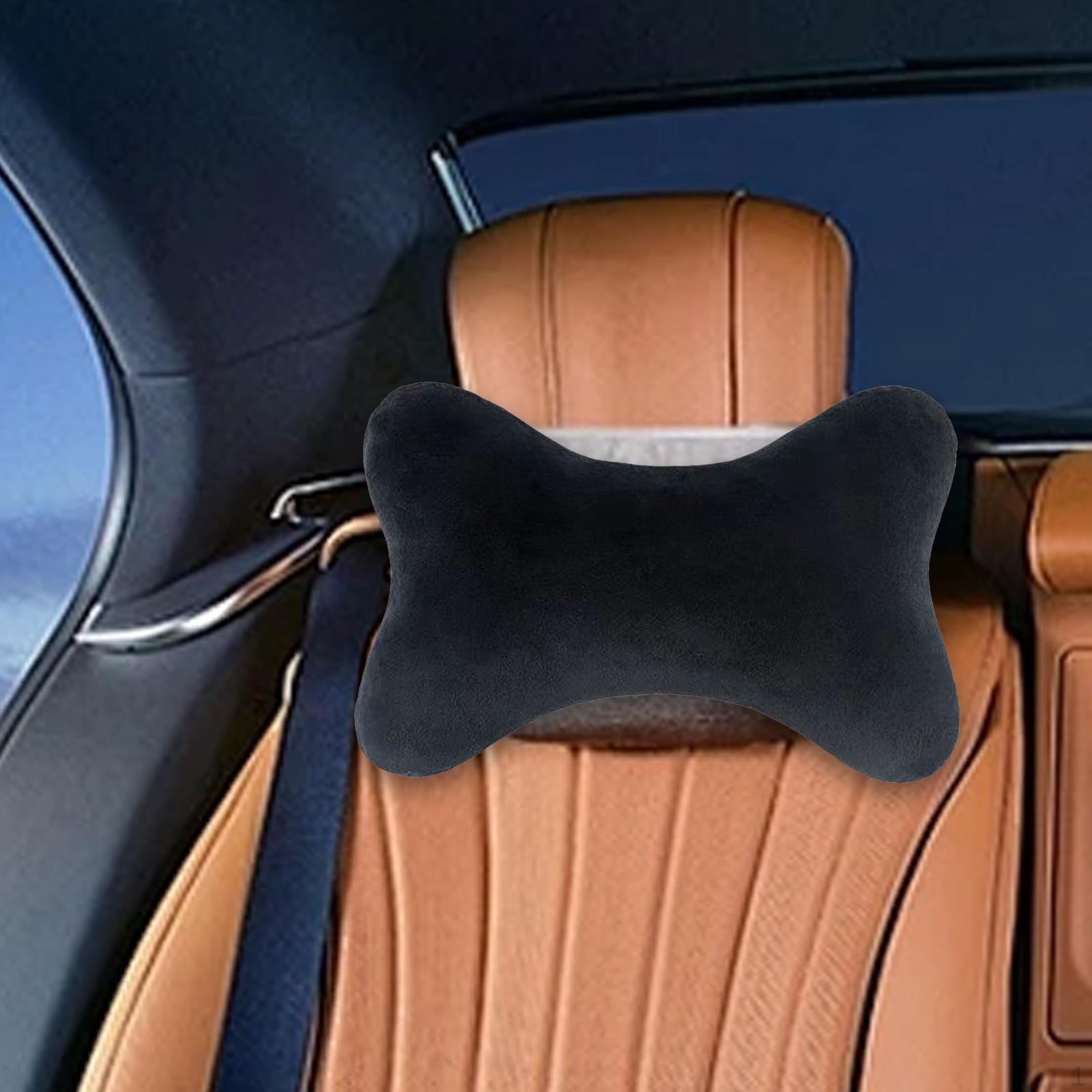 Car Neck Pillow Headrest Breathable Universal Cervical Travel чёрный