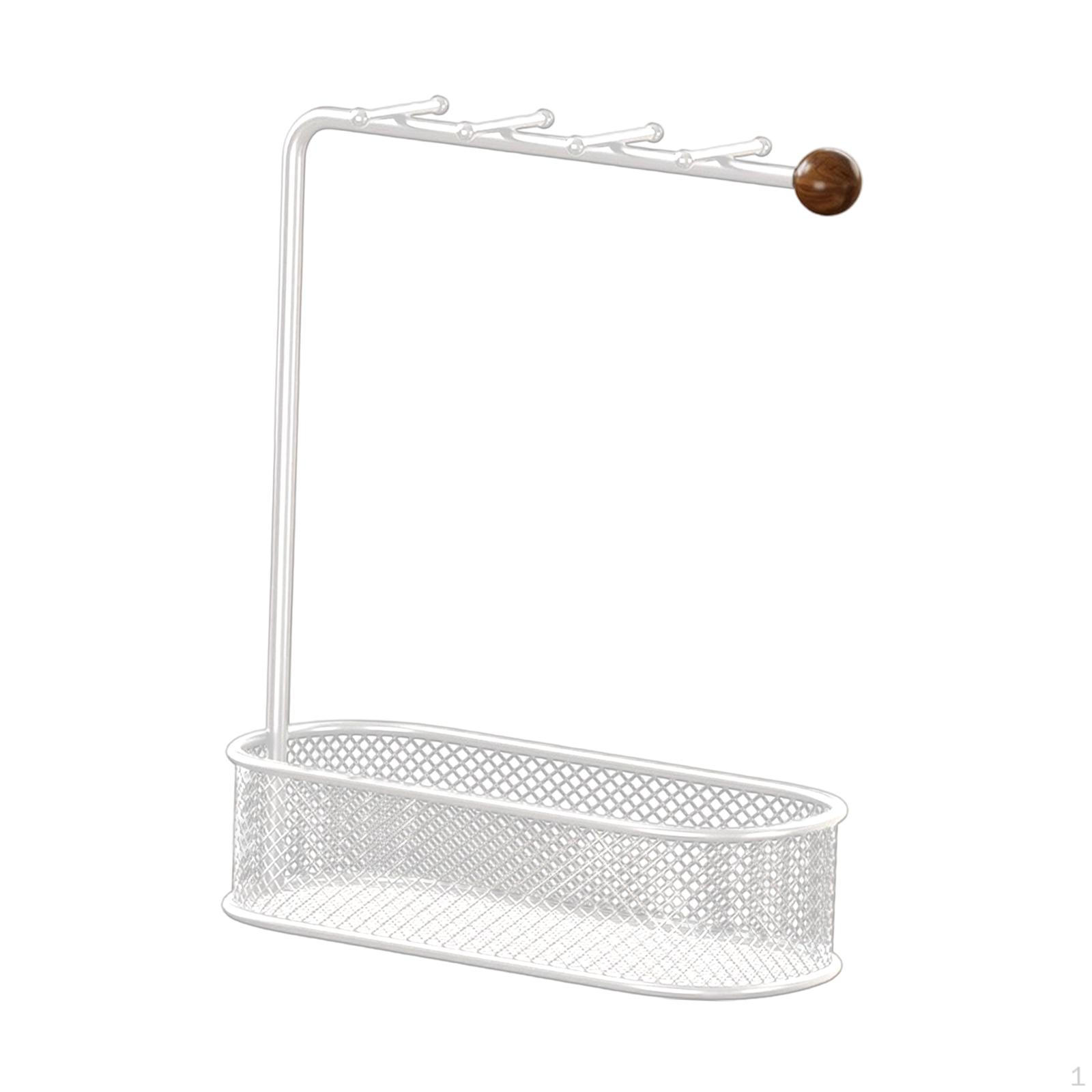 

Calligrapghy Brush Holder Chinese Hanger Jewelry Organizer Multi Hook Shelf Rack for Dresser