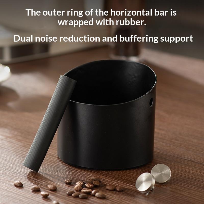 Coffee Knock Box Espresso Grounds Container Anti Slip Espresso Dump Bin Grind Barista Goods Cafe Bar Accessories+