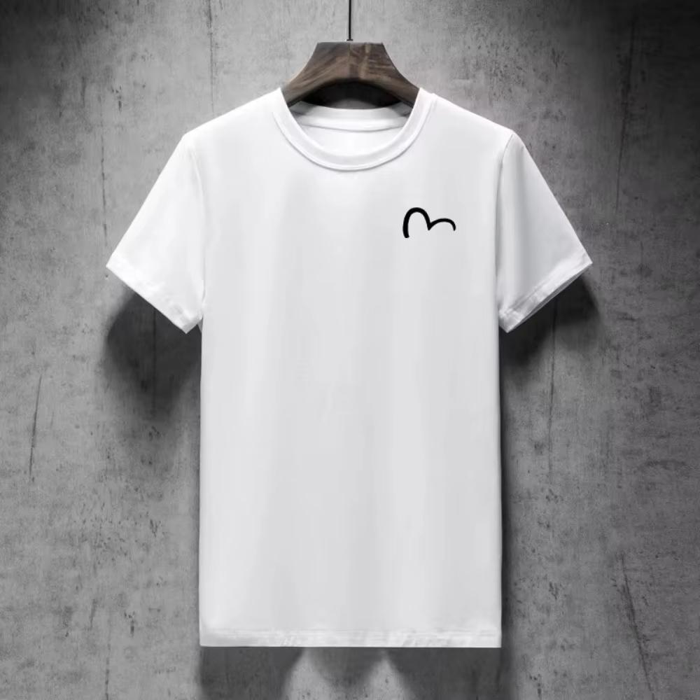 2025 Nové Základní Bavlněné Unisex Tričko Módní Potisk Měkké Prodyšné Kulatý Výstřih Módní Pánská a Dámská Trička Jeden Kus