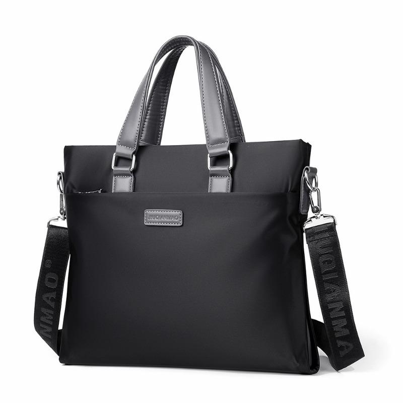 New Portable Oxford Men's Briefcase Business Large Capacity Laptop Bag Shoulder Crossbody Bag