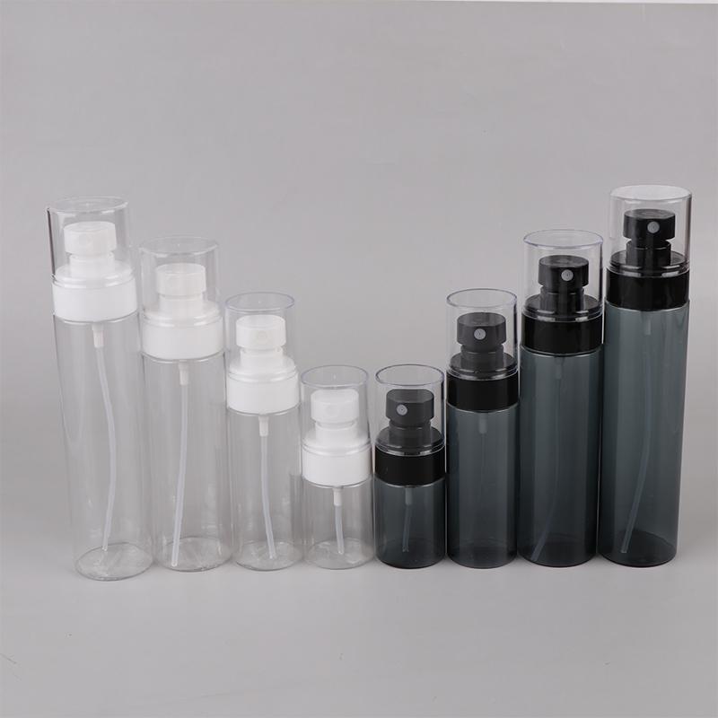 30/60/100/120ml Butelka z rozpylaczem Podróżny dozownik Pusta Przezroczysta/Czarna Makijaż Alkohol Bardzo drobna mgiełka Nawilżanie twarzy Przenośny