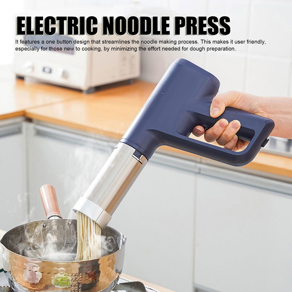 Electric Noodle Press Blue Multifunctional Portable Automatic Cordless Rechargeable Handheld Electric Noodle Maker for Home