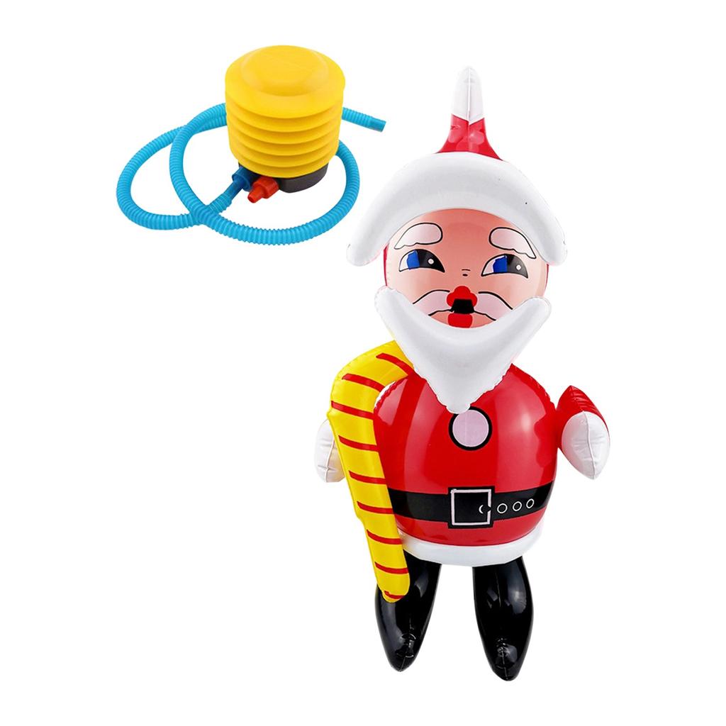 Creative PVC Christmas Inflatable Santa Doll with Inflatable Tube Christmas Outdoor Inflatable Decorations Xmas New Year Decor