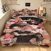Spy Family Pattern Bedding Quilt Set Quilt Cover Pillowcase Home Birthday Gift(1 * Duvet Cover + 2 * Pillowcase, Without Core)