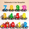 Children's Wooden Magnetic Number Blocks Train - Educational Toy for Ages 3-6