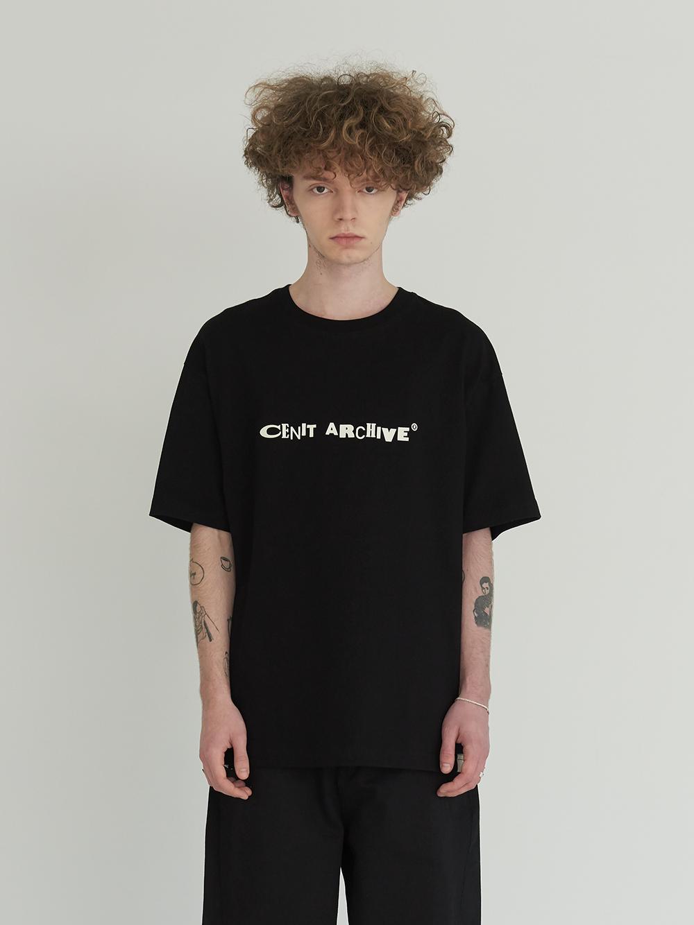 Senit Checkerboard Mix T-Shirt Black M