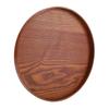 Round Shape Wooden Plate Brown Tea Tray Coffee Serving Wood Serving Tray  Home Kitchen