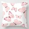 Pillow Bedside Cushion Cushion Butterfly Print Pillow Case Soft Sofa Pillow Office Chair