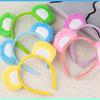 Cartoon Bear Ear Plush Headband Cosplay Costume Hairhoop Birthday Party Hairband Women Face Washing Hairhoop Accessories