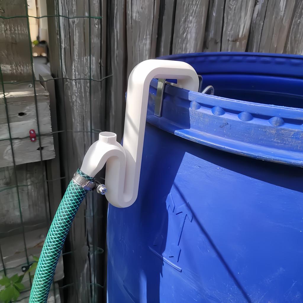 Self-priming Siphon Hose Kit for Stormwater Diversion and Overflow Pipe Solutions - Easy Automatic Drain and Fill Tool.