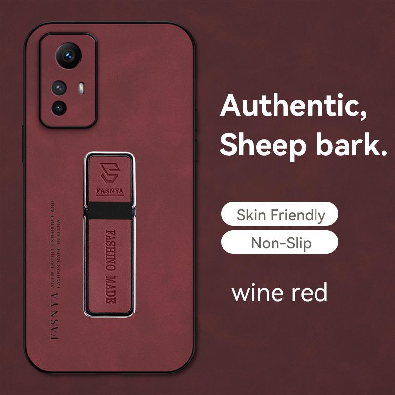 For Xiaomi Redmi Note 12S Case 12 S Luxury Magnetic Car Holder Plate Phone Case for Redmi Note 12s 4G Note12s Leather Back Cover