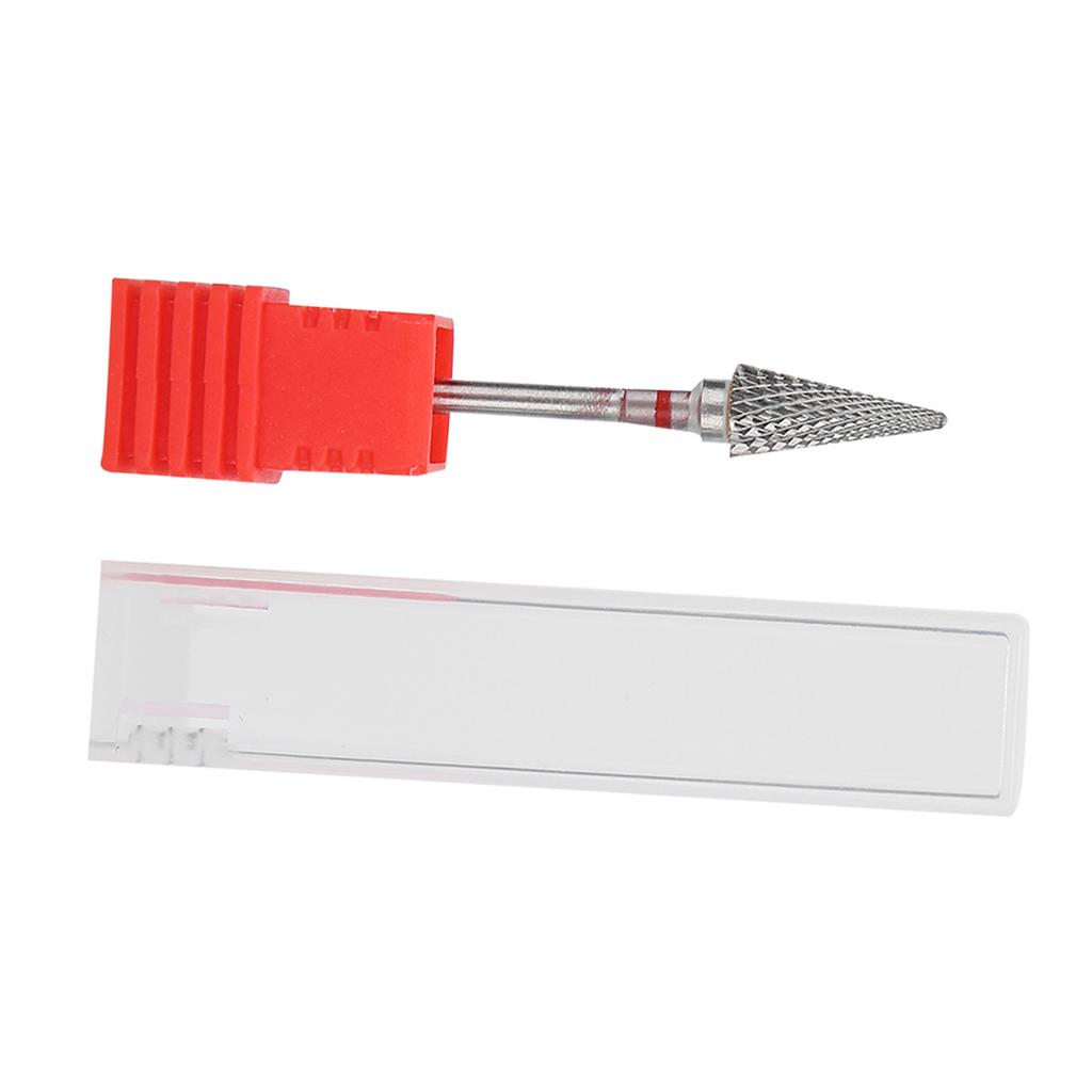 Wiertła do Manicure i Pedicure ze Stali Wolframowej Elektryczne Głowice do Szlifowania Czerwone