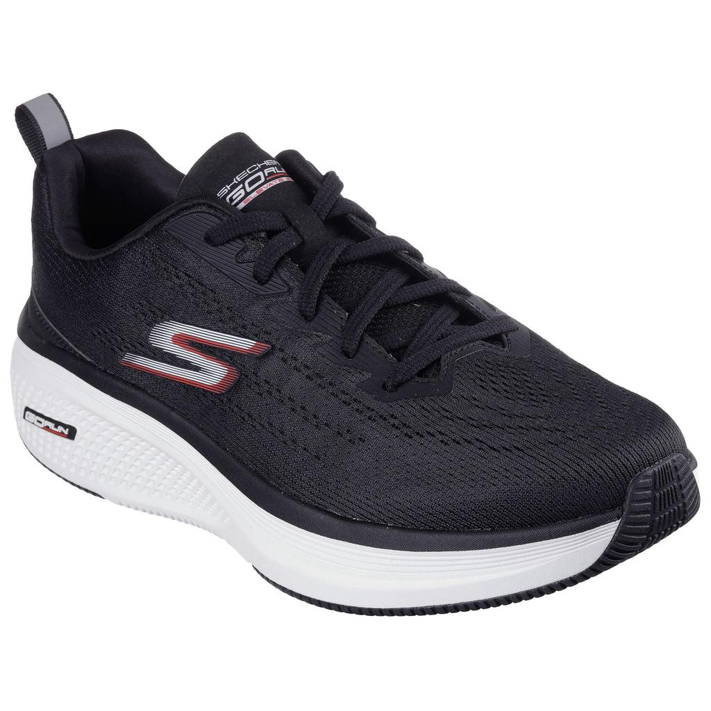 Skechers Go Run Elevate 2.0 Men Black Low Top Running Shoes Light Rebound Breathable Versatile 220847-BLK
