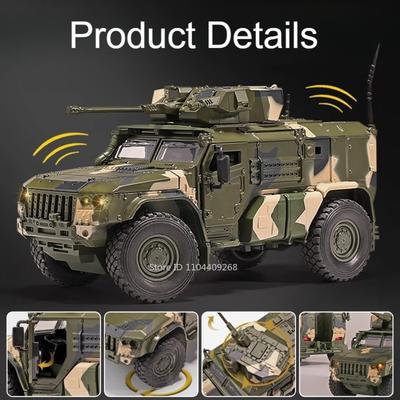 1:32 וולט VDV SWAT Sabertooth רכב משוריין דגם צעצוע בולם זעזועים מכוניות משטרה מוזיקה אור רכב שטח צליל אור מתנות לבנים