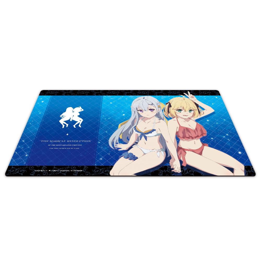 The Magic Revolution of the Reincarnated Princess and the Genius Lady Character Rubber Mat B [Anisesphere & Euphilia Swimsuit Ver.]