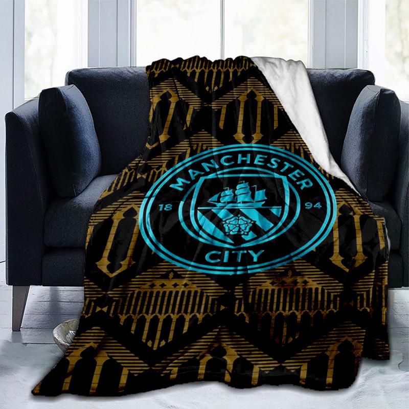 City Football Club Printed Throws Blanket Soft Flannel Blankets for Couch Bed Gifts for Men Women Picnic Blanket Christmas Gifts